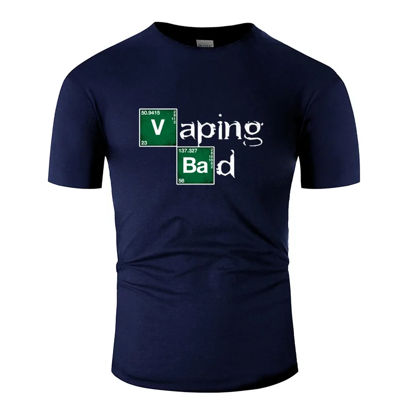 Crazy Vaping Bad Vape Vaper TV Binge Watching Мужская футболка с круглым вырезом для мужчин одежда