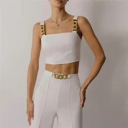 Outono 2021 conjuntos da senhora do escritório primavera elegante tanque superior + calças de cintura alta moda feminina cor sólida conjuntos duas peças conjunto para o escritório
