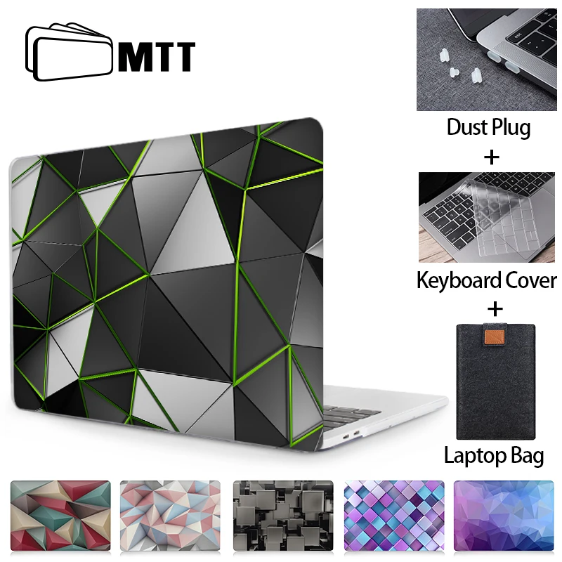 MTT геометрический чехол для Macbook Pro 13 15 16 с сенсорной панелью ноутбука Mac book 12