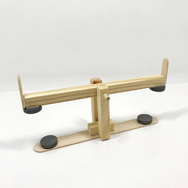 Saizhibaba Diy Kreatif Jungkat Jungkit Model Mainan Mengembangkan Intelektual Batang Kayu Eksperimen Fisika Mainan Ilmu Mainan Aliexpress