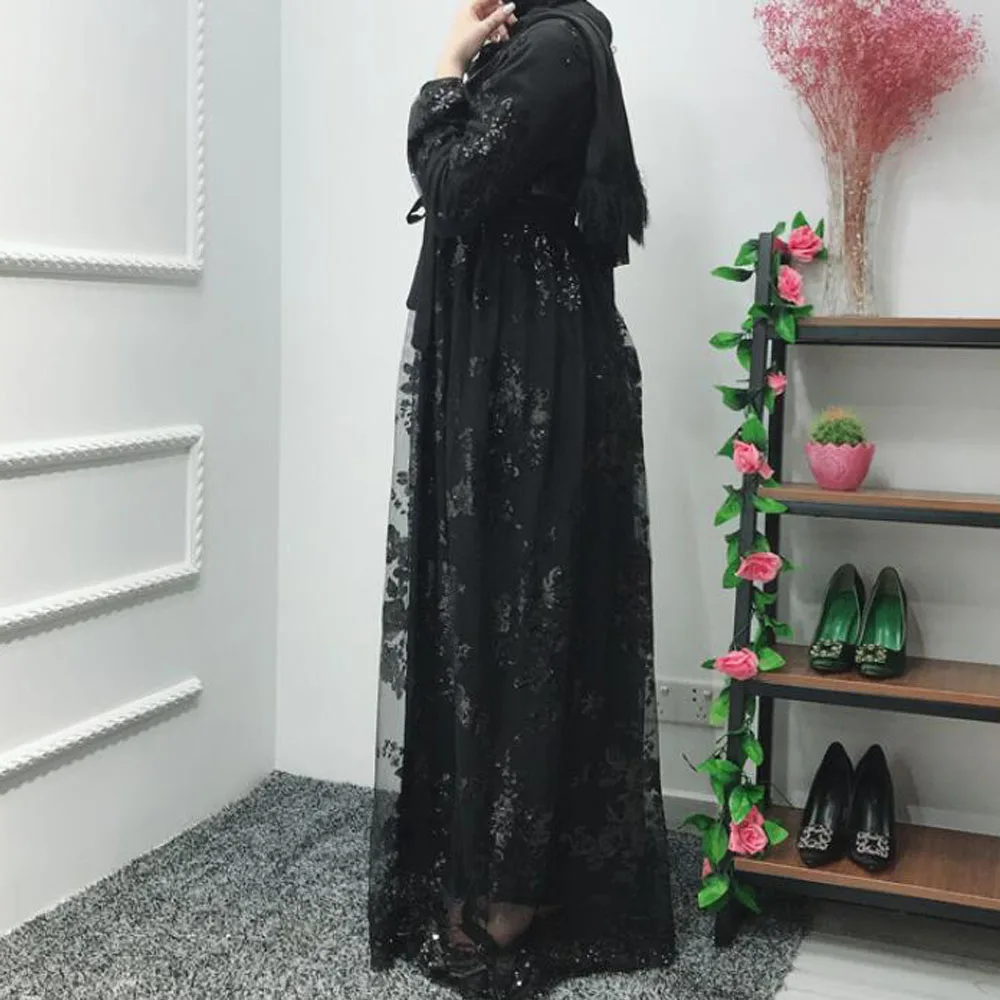 Абая, для мусульман Для женщин длинное платье свободное кимоно, кардиган, Исламская одежда для женщин одеяние мусульмане кафтан марокканский свадебное длинное платье в пол