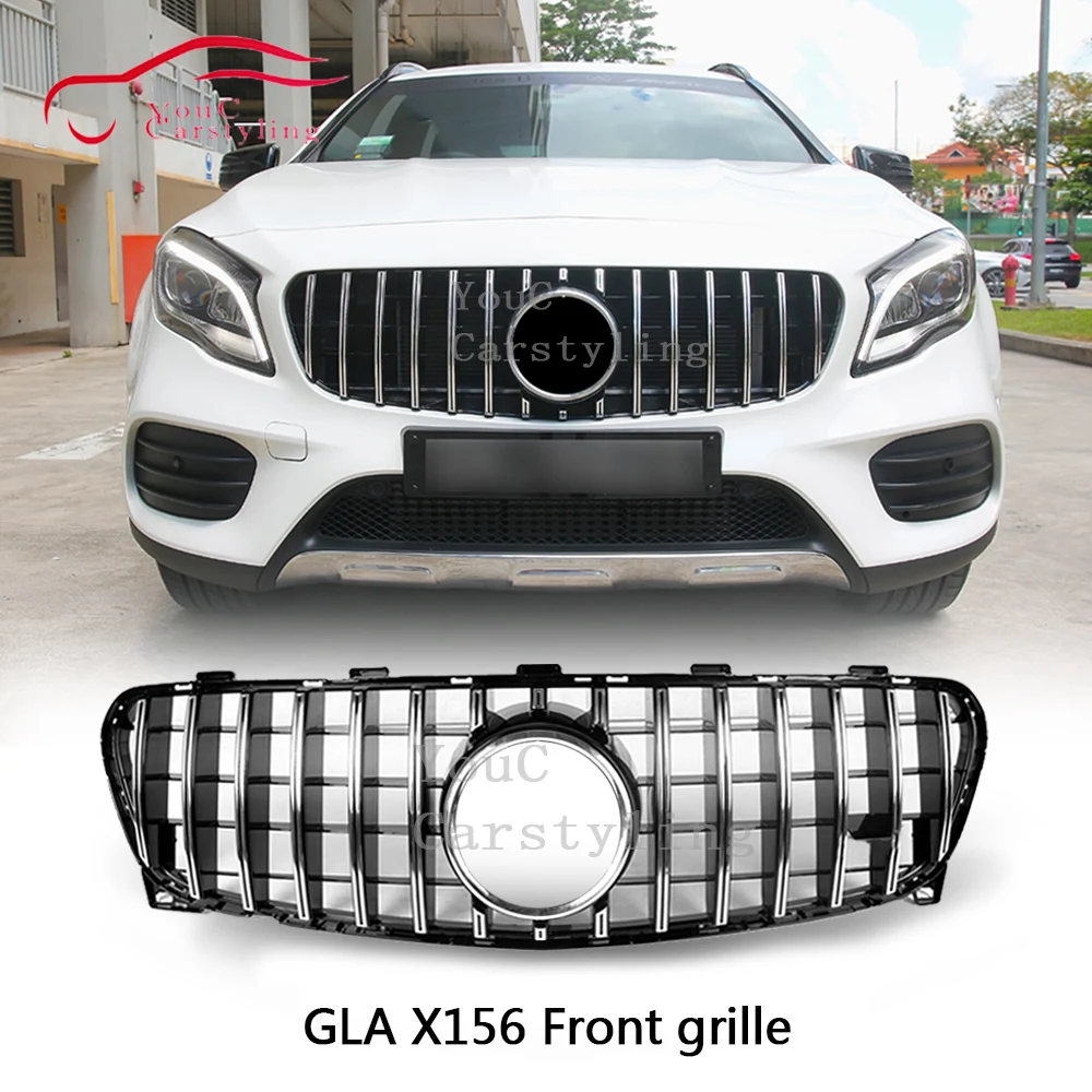 X156 GT Решетка Silver R GTR решетка для гриля Mercedes GLA class GLA200 GLA250 GLA45 AMG 2017 2018 передний