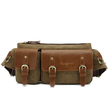 

Canvas Outdoor Multi-functional Waist Bag Fashion Casual Men's Chest Bag Messenger Bag Running Mountaineering Phone Bags