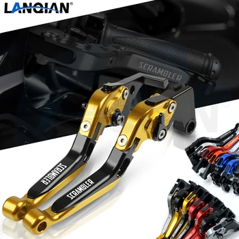 

For Triumph SCRAMBLER Motorcycle Aluminum Adjustable Extendable Brake Clutch Levers SCRAMBLER 2006-2016 2011 2012 2013 2014 2015