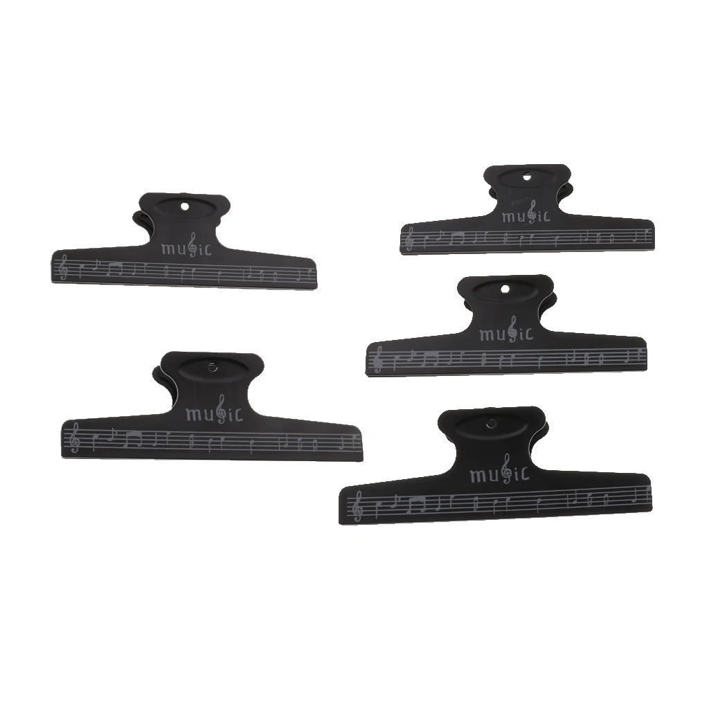 5 Pcs Music Book Note Clip Sheet Music Page Holder for Guitar Violin Player