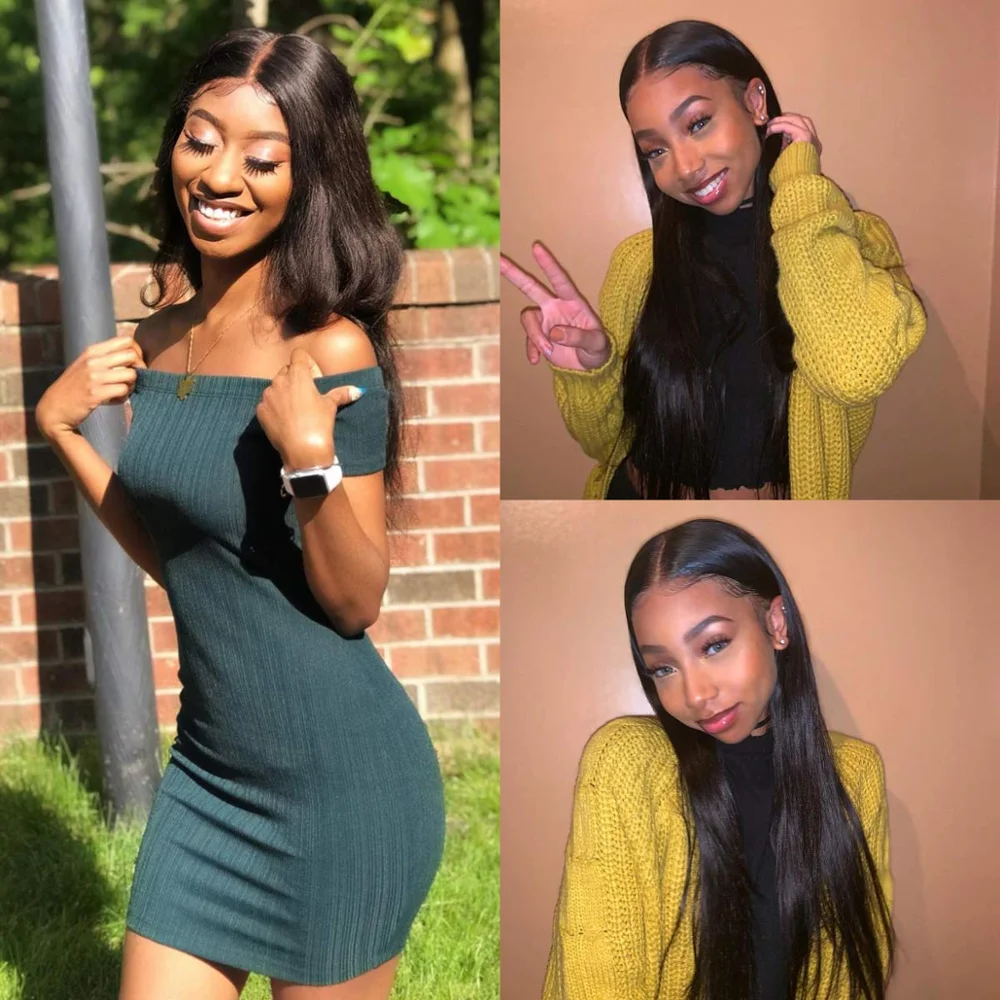 Brazilian Bone Straight Human Hair Weave Bundles 36" Long Length Natural Remy Human Hair Extension