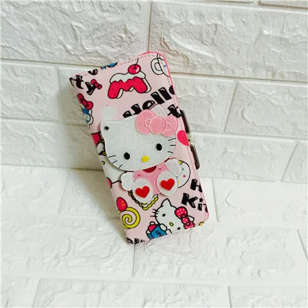Темный хаки Модный женский короткий кошелек с рисунком HELLO KITTY, милый персональный Детский кошелек, цветная женская кожаная сумка высокого качества - Цвет: Темный хаки