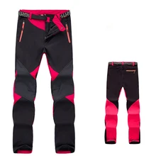 Женские зимние водонепроницаемые треккинговые штаны походные брюки Софтшелл S~ 2XL