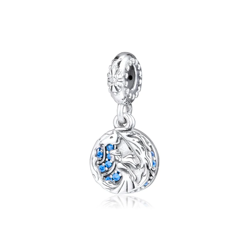 Бусины Подходят для браслетов ожерелья 925 пробы-серебро-ювелирные изделия мышка замороженная Эльза и Nokk Подвески