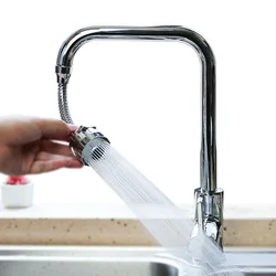 Kitchen Faucet Shower Head Two-speed Filter Shaped Pressurized 360 Rotating Spout Bubbler Extended Water-saving Device