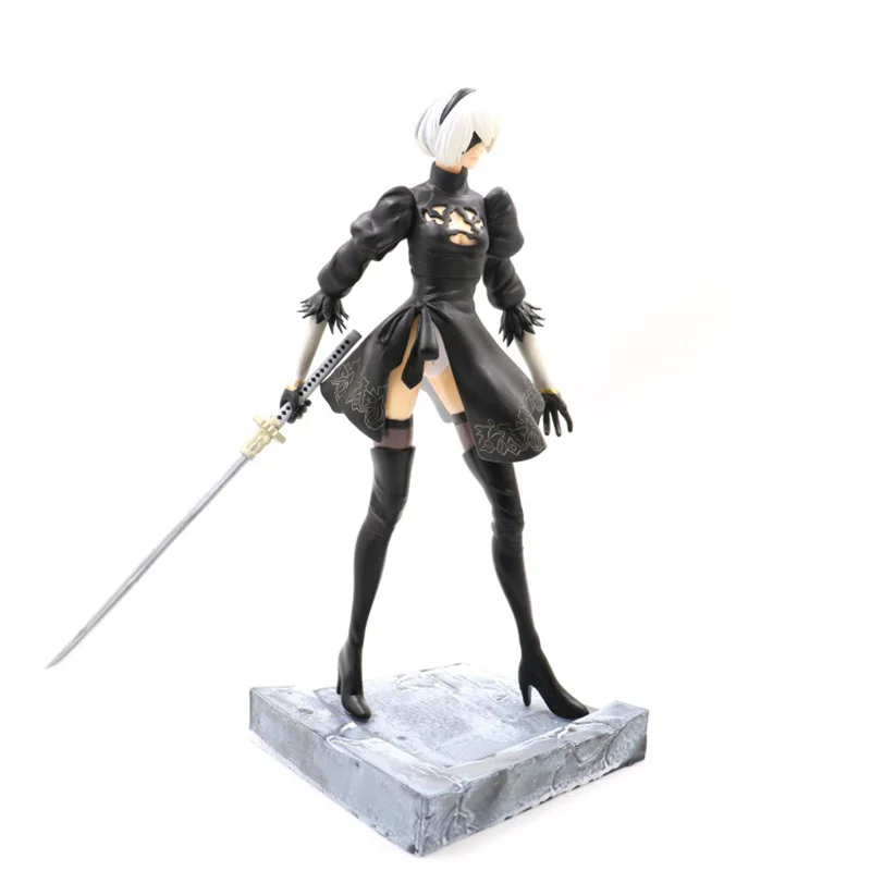 

25cm NieR Automata YoRHa No. 2 Type B 2B Banpresto PVC Action Figure Collection Model Toy Doll Gifts For Kids