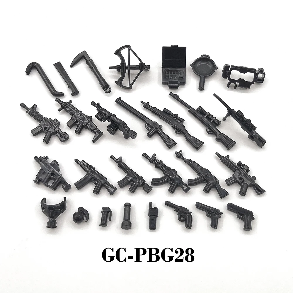 Конструктор PUBG Gun 2 мировая война детали оружия MOC солдатик Playmobil для сборки