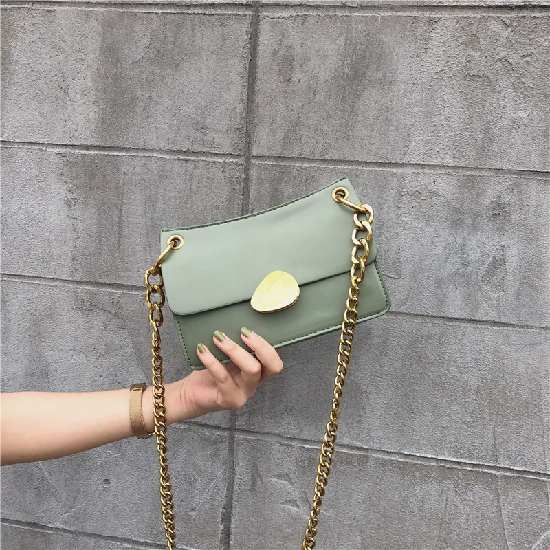

New Style Bag Women's 2019 Summer Fashion Simple New Arrival Saddle Chain Shoulder Small Cents WOMEN'S Bag