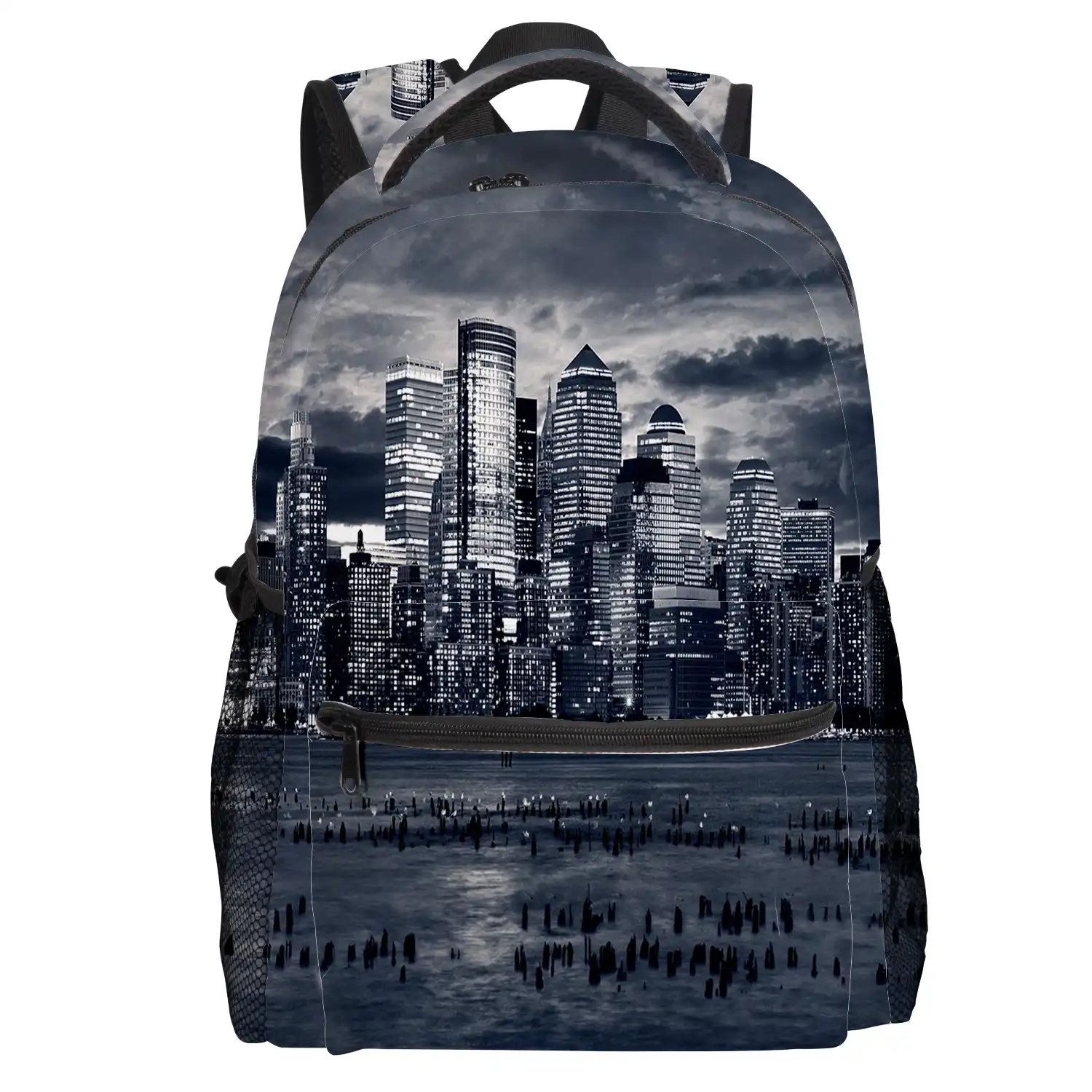 cityscape laptop backpack