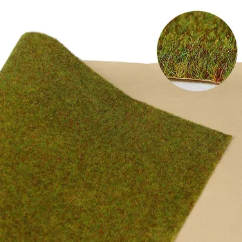 1pc/2pcs 0.4mX1m Grass Mat 2mm Thick Yellow Green Artificial Lawn Carpet Architectural Layout CP135