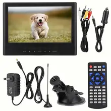 LEADSTAR 9-дюймовый DVB-T/T2 спереди колонки Маленький цифровой Телевизор с разъемом для наушников 110-220 В, штепсельная вилка стандарта США