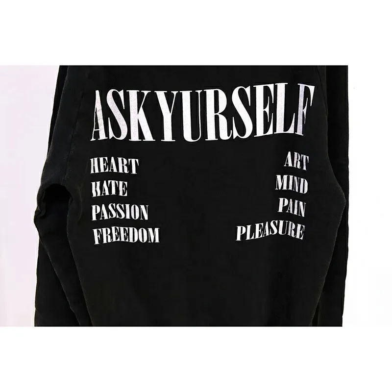 Yellow Embroidered oval logo Vintage Askyurself V6 Hoodie Men Women 1:1 Heavy Fabric Loose Askyurself Pullover AYS Sweatshirt grey sweatshirt