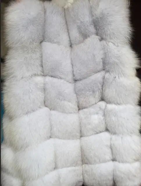 Fandy lokar, натуральный Лисий мех, жилет для женщин, зимняя Классическая мода, натуральный мех, жилеты, пальто для женщин, натуральный мех лисы, жилет RFV030 - Цвет: RFV030 Fox color