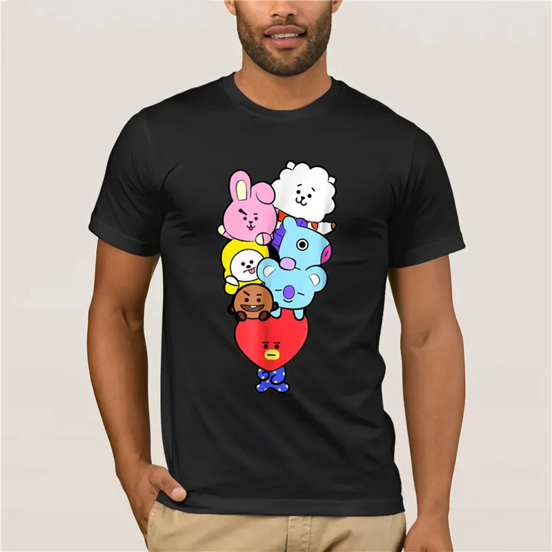 Брендовая мужская рубашка Kpop Корейская Pop fandom RJ CHIMMY COOKY MANG SHOOKY модная летняя