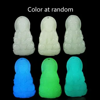 

5Pcs Luminous Glow in Dark Kryptonite Crystal Buddhism Pendant Jewelry Making