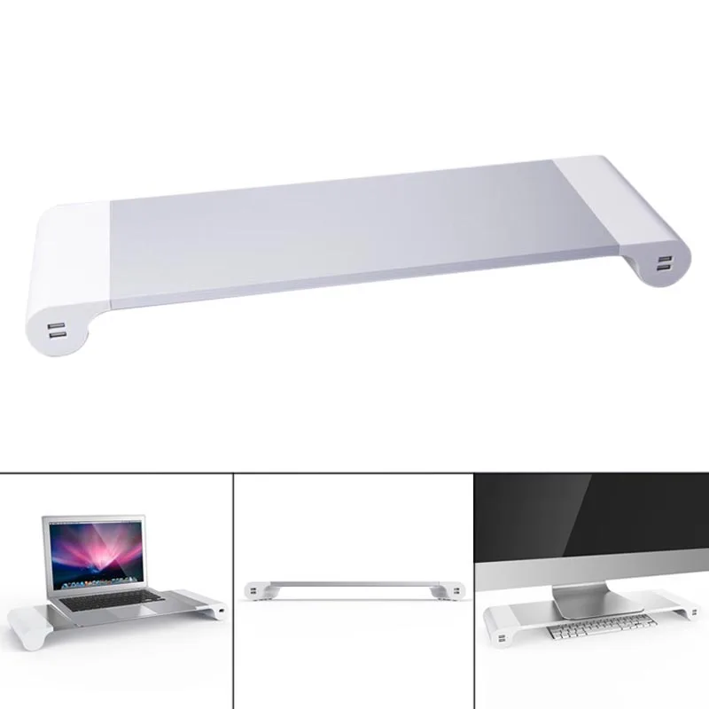 

Aluminium Alloy Base Holder Smart 4 USB Port Charger Stand for PC Desktop Laptop OD889