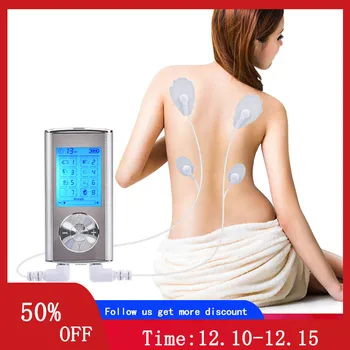 

Digital 8 Modes TENS Electric Pulse Massager LCD Backlight Screen EMS Treatment Device Pain Relief Dual Channel Home Health Care