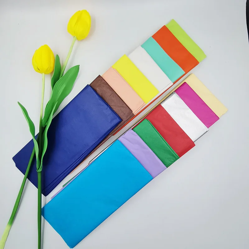 10 hojas/bolsa de papel tisú de 55x66cm, regalo de flores, artesanías hechas a mano, embalaje para boda, fiesta festiva, suministros de decoración del hogar