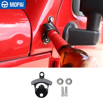 

MOPAI Car Mirror Side A Column Bottle Opener Accessories for Jeep Wrangler JK 207-2017
