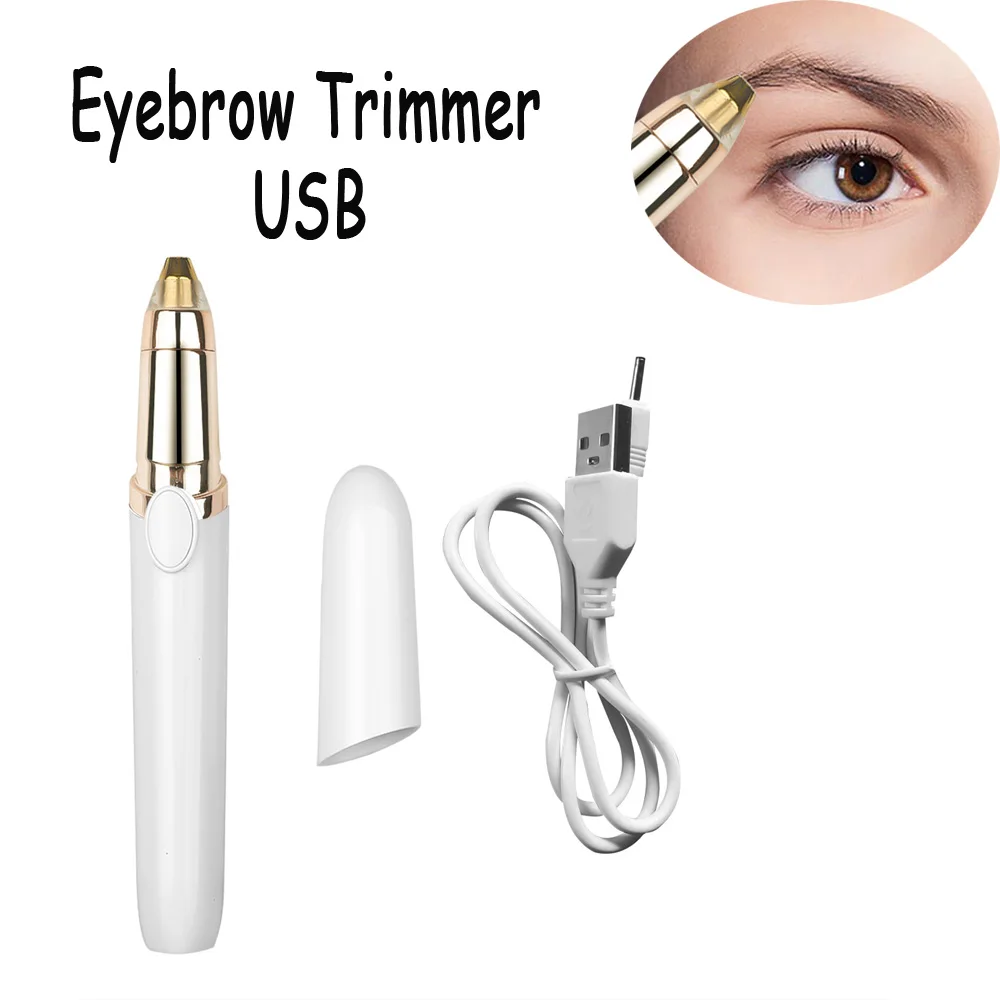 Eyebrow Trimmer Electric Face Eyebrow Hair Trimmer Mini Portable Women Body Shaver Remover Blade Razor Epilator for Female