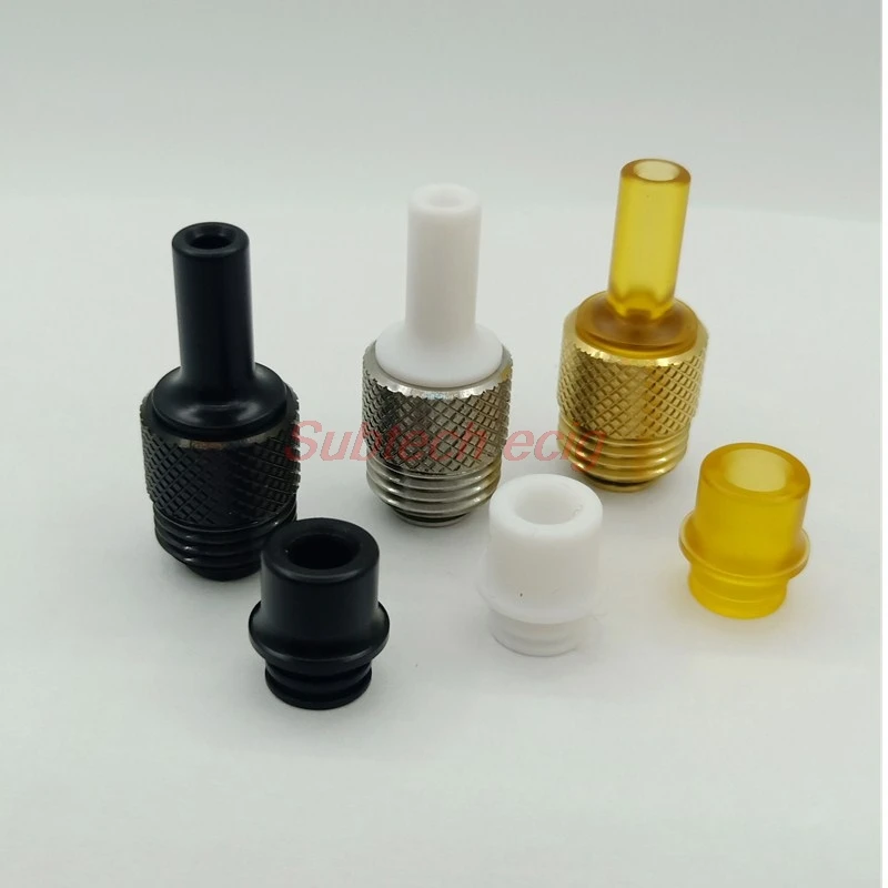 Electric cigarette across intan grip for Billet BB box mod base long short drip tip 3 in 1 316 ss PC Material fit Billet V4 mods