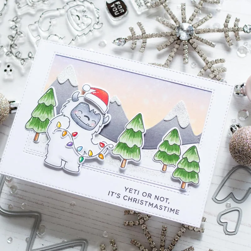 Rolling Snow Mountain Metal Cutting Dies DIY Scrapbooking Album Paper Cards Craft Decor Embossing Die Cut | Дом и сад