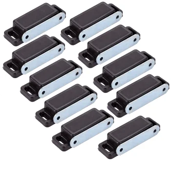 

10Pcs Metal 74*25mm Door Magnetic Catches Kitchen Cupboard Wardrobe Cabinet Latch Catch Closure with 4 Screws Furniture Hardware