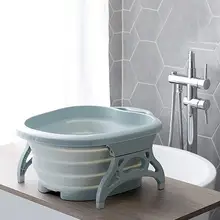 Складная Ванна для ног портативная ванна для мытья ног массажное ведро для путешествий складное ведро с 4 массажные шары для купания ног зимой