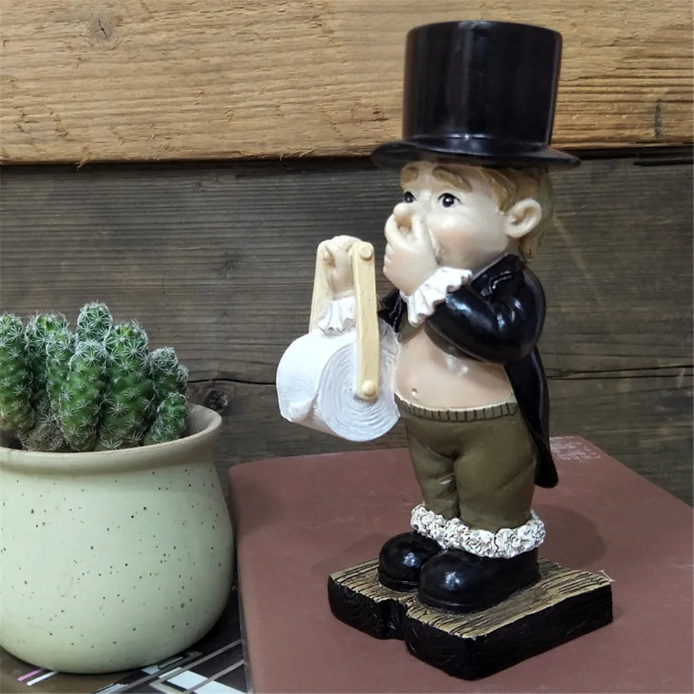 Toilet butler roll paper holder resin ornament bathroom toilet paper holder toilet paper rack toilet roll holder