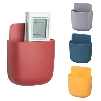 

NEW Remote Control Storage Box ABS Wall Mounted Storage Pockets Universal Multipurpose Bedroom Container Storage Box Punch Free