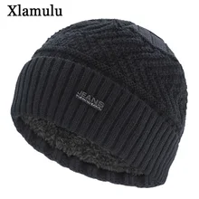 Xlamulu брендовые джинсы Skullies Beanies зимние трикотажные изделия шапки для мужчин теплая шапочка Gorros шапка с буквенным принтом женская зимняя шапка