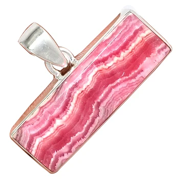 

Nature RHODOCHROSITE Pendant 925 Sterling Silver, Hand Made Women Fine Jewelry Gift