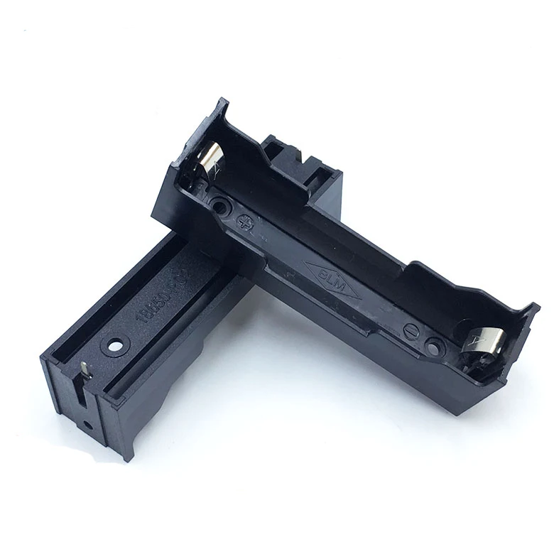 

Plastic 1 x 18650 Battery Storage Box Case 1 Slot Way DIY Rechargeable Batteries 3.7V Clip Black Holder Container