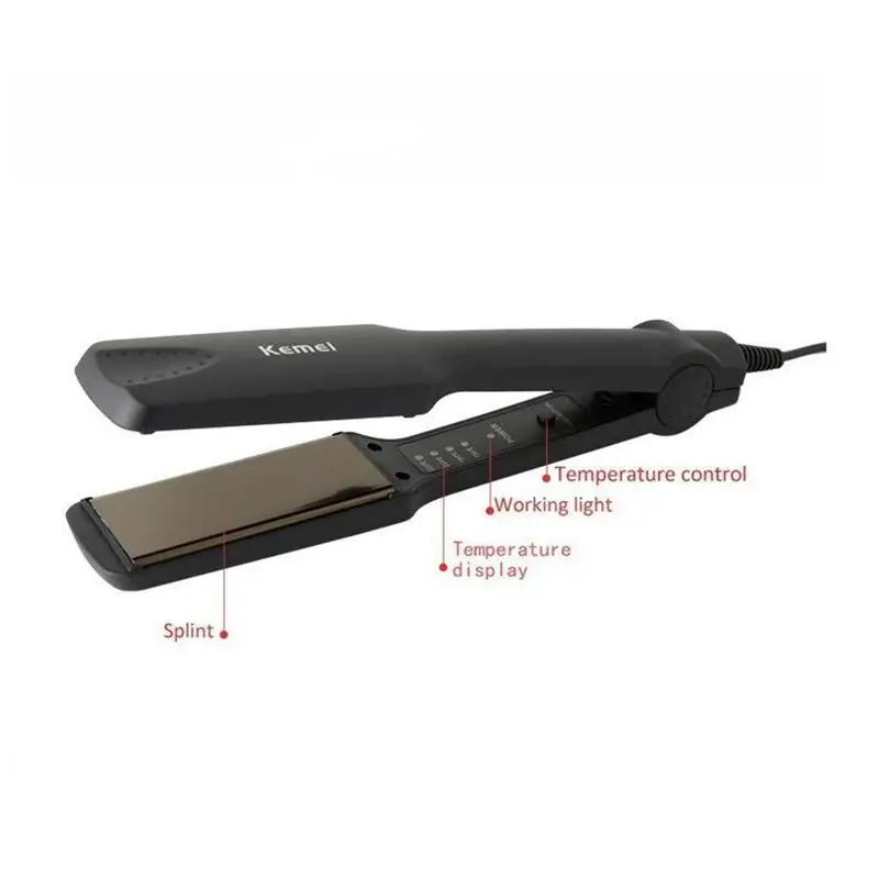 ABRA-Kemei Профессиональный Выпрямитель для волос, инструменты для укладки волос, щипцы для завивки волос, плоское выпрямление