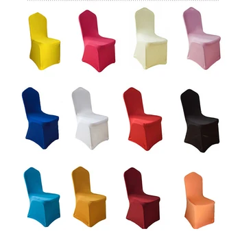 

White Wedding Chair Cover Comfortable Spandex Decoration Stretch Hotel Banquet Dining Elastic Outdoor Meeting Party Chair Covers