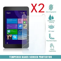 2Pcs Tablet Tempered Glass Screen Protector Cover for Dell Venue 8 Pro 5855 HD Eye Protection Anti-Screen Breakage Tempered Film 1