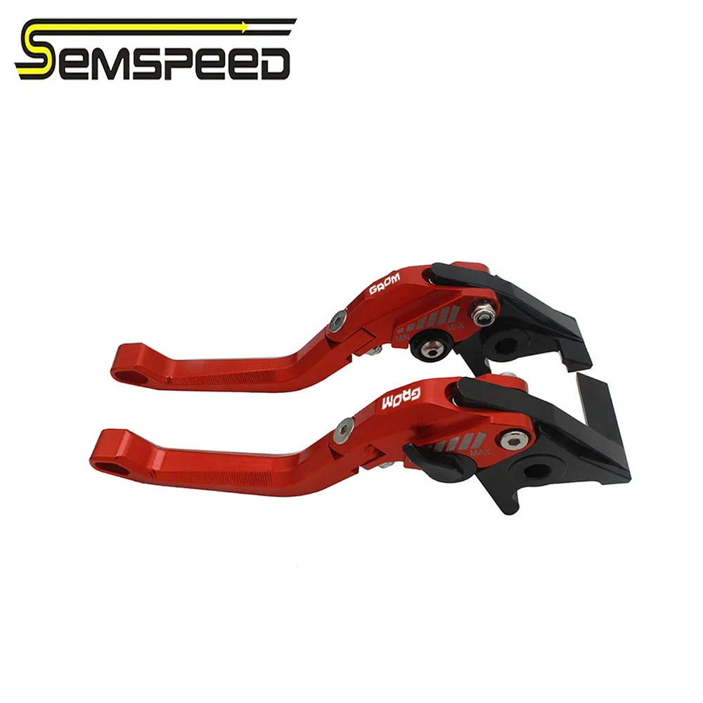 Трехмерные складные рычаги тормозной муфты SEMSPEED с логотипом GROM для мотоцикла Honda