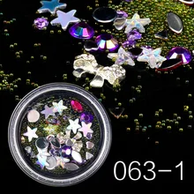 Стиль маникюрные смешанные золотые аксессуары Размер плоский искусственный ромбовидный полый металлический каркас заклепки стальной шар аксессуары