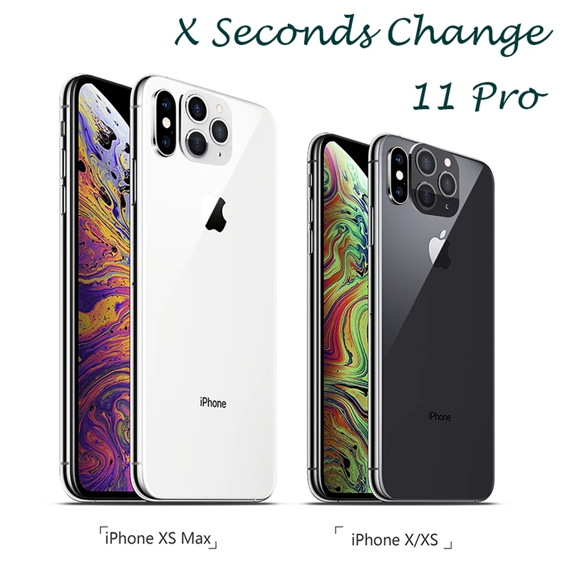 Для iPhone X XS MAX XR секундная смена 11 PRO для Apple iPhone 11Pro MAX наклейка на рассеиватель Модифицированная крышка камеры титановый сплав 10