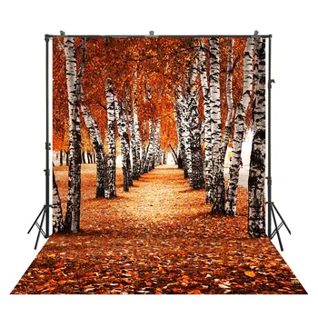 

HuaYi art fabric backdrops wonderful maple decoration autumn scene background photography photo studio photoshoot backdropD-9160