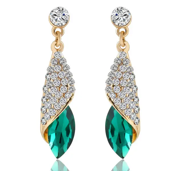 

Hot Women's Crystal Rhinestones Drop Earrings Bohemian Dangle Earrings Drop Shipping Boucle D'oreille Pendientes Mujer