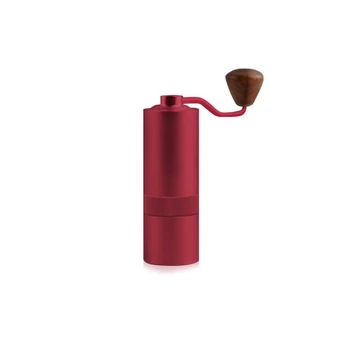 

Promotion! Manual Coffee Grinder, Burr Grinder Portable Hand Crank Coffee Bean Mill 15G Coffee Milling Machine Red