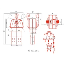 YK6 цинковый сплав Универсальный Морской Лодка рычаг управления Топ крепление ручка двигателя