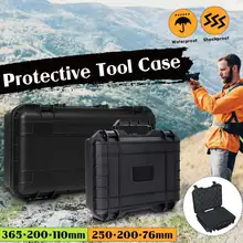Boîte à outils de protection des instruments de sécurité 3 tailles, boîte à outils de rangement antichoc mallette à outils scellée valise résistante aux chocs