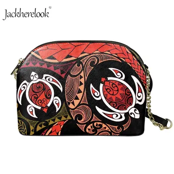 

Jackherelook Hawaiian Honu Sea Turtle Swirl Design Female High Wasit Corssbody Bolsa Female Zipper Mini Shoulder Luxury Hand Bag